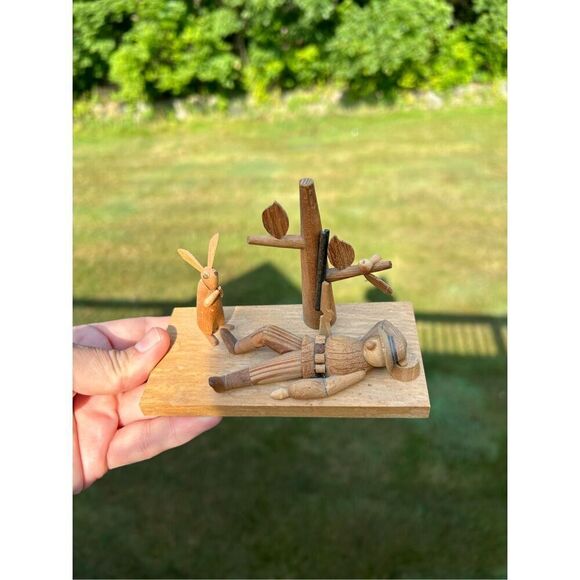 Borodin & Byliniak Detailed Wood Art Polish Figure Plague. - Picture 4 of 12